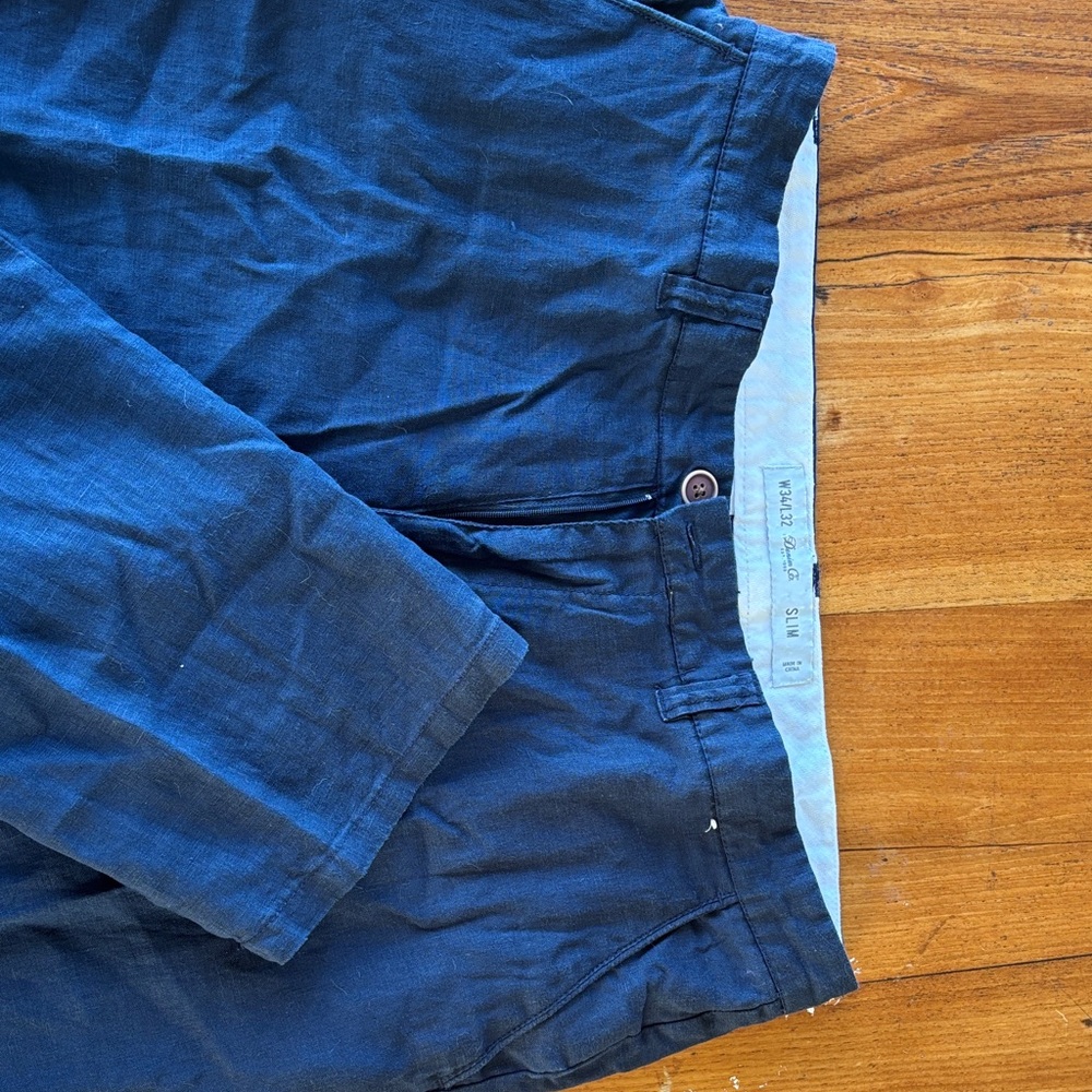 Denim&Co Dark Blue Slim Pants